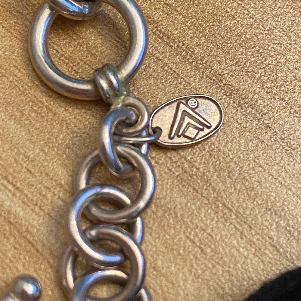 Silpada 925 sterling silver pendant on black velvet cords - Picture 2 of 6